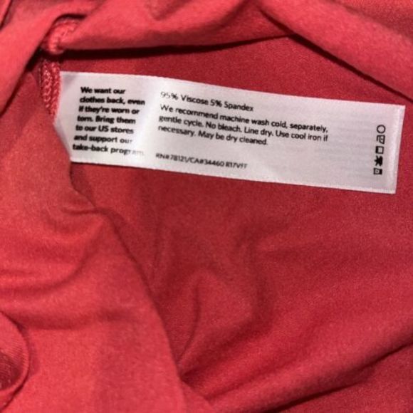 Eileen Fisher Small Asymetric Tunic Top 3/4 Sleeve Knit Melon Viscose Spandex - Picture 3 of 5